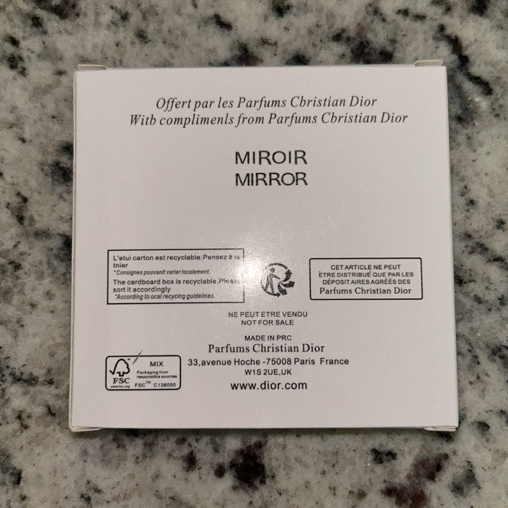 DIOR NIB MATTE BLACK COMPACT MIRROR AND LIP BUNDLE - Picture 6 of 12